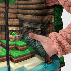 Детский жилет Minecraft House, цвет: 3D-черный — фото 2