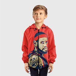 Ветровка с капюшоном детская LeBron James, цвет: 3D-черный — фото 2