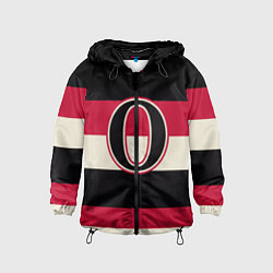 Ветровка с капюшоном детская Ottawa Senators O, цвет: 3D-черный