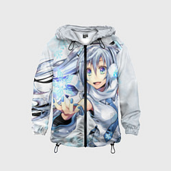 Ветровка с капюшоном детская Hatsune Miku, цвет: 3D-черный