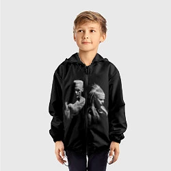 Ветровка с капюшоном детская Die Antwoord: Black, цвет: 3D-черный — фото 2