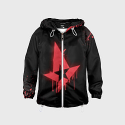 Ветровка с капюшоном детская Astralis: Black collection, цвет: 3D-белый