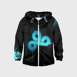Ветровка с капюшоном детская Cloud 9: Black collection, цвет: 3D-белый