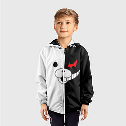 Ветровка с капюшоном детская Monokuma, цвет: 3D-белый — фото 2