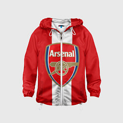 Ветровка с капюшоном детская Arsenal FC: Red line, цвет: 3D-белый