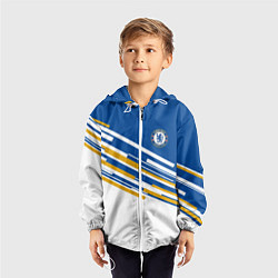 Ветровка с капюшоном детская FC Chelsea: Colour Line, цвет: 3D-белый — фото 2