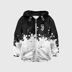 Ветровка с капюшоном детская FC Juventus Sport, цвет: 3D-белый