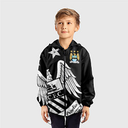 Ветровка с капюшоном детская FC Manchester City: Exclusive, цвет: 3D-черный — фото 2