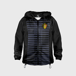 Ветровка с капюшоном детская Belgium Team: Goalkeeper WC-2018, цвет: 3D-черный