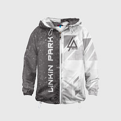 Ветровка с капюшоном детская Linkin Park: Grey Form, цвет: 3D-белый