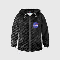 Ветровка с капюшоном детская NASA: Dark Space, цвет: 3D-белый