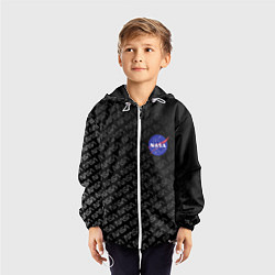 Ветровка с капюшоном детская NASA: Dark Space, цвет: 3D-белый — фото 2