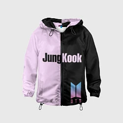 Ветровка с капюшоном детская BTS Jung Kook, цвет: 3D-черный