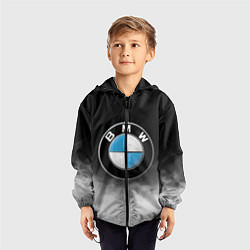 Ветровка с капюшоном детская BMW, цвет: 3D-черный — фото 2