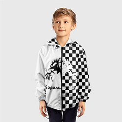 Ветровка с капюшоном детская Король и Шут, цвет: 3D-черный — фото 2