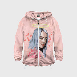 Ветровка с капюшоном детская Billie Eilish, цвет: 3D-белый