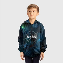 Ветровка с капюшоном детская NASA, цвет: 3D-черный — фото 2