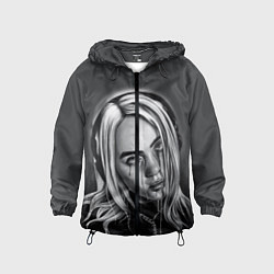 Ветровка с капюшоном детская BILLIE EILISH, цвет: 3D-черный