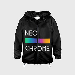 Ветровка с капюшоном детская NEO CHROME, цвет: 3D-черный