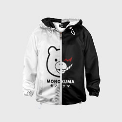 Ветровка с капюшоном детская Monokuma, цвет: 3D-белый