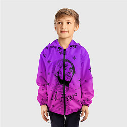 Ветровка с капюшоном детская LIL PEEP, цвет: 3D-черный — фото 2