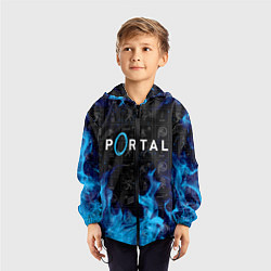 Ветровка с капюшоном детская PORTAL, цвет: 3D-черный — фото 2