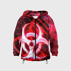 Ветровка с капюшоном детская Plague Inc LB Oko, цвет: 3D-черный