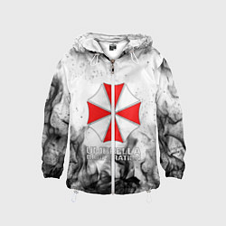 Ветровка с капюшоном детская UMBRELLA CORP, цвет: 3D-белый