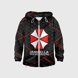 Ветровка с капюшоном детская UMBRELLA CORP, цвет: 3D-белый