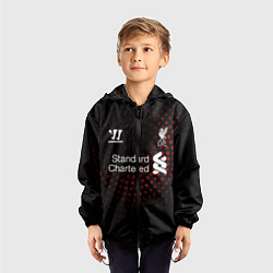Ветровка с капюшоном детская Liverpool, цвет: 3D-черный — фото 2