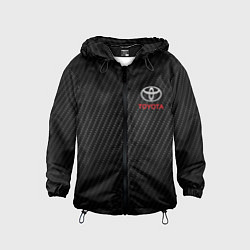 Ветровка с капюшоном детская TOYOTA, цвет: 3D-черный