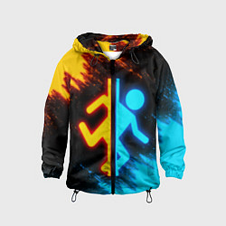 Ветровка с капюшоном детская PORTAL, цвет: 3D-черный