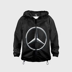 Ветровка с капюшоном детская MERCEDES-BENZ CARBON, цвет: 3D-черный
