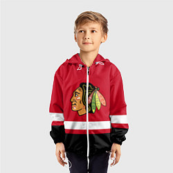 Ветровка с капюшоном детская Chicago Blackhawks, цвет: 3D-белый — фото 2