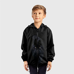 Ветровка с капюшоном детская Пантера, цвет: 3D-черный — фото 2