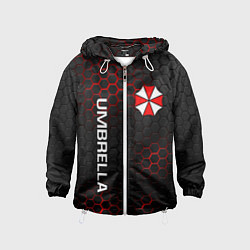 Ветровка с капюшоном детская UMBRELLA CORP, цвет: 3D-белый