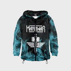 Ветровка с капюшоном детская Manowar, цвет: 3D-черный