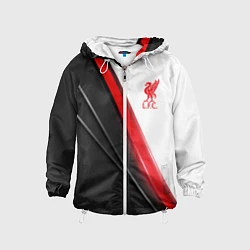 Ветровка с капюшоном детская Liverpool F C, цвет: 3D-белый