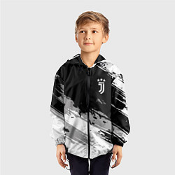 Ветровка с капюшоном детская Juventus F C, цвет: 3D-черный — фото 2