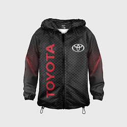 Ветровка с капюшоном детская TOYOTA, цвет: 3D-черный