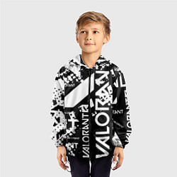 Ветровка с капюшоном детская Valorant, цвет: 3D-черный — фото 2
