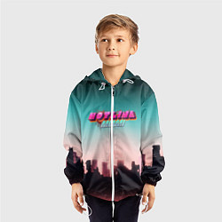 Ветровка с капюшоном детская HOTLINE MIAMI, цвет: 3D-белый — фото 2