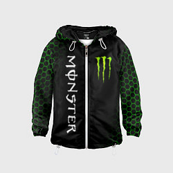 Ветровка с капюшоном детская MONSTER ENERGY, цвет: 3D-белый