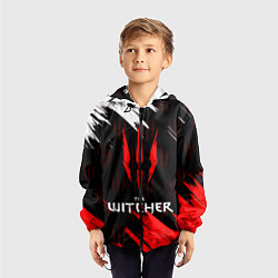 Ветровка с капюшоном детская The Witcher, цвет: 3D-черный — фото 2