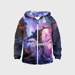 Ветровка с капюшоном детская Ghostrunner, цвет: 3D-белый