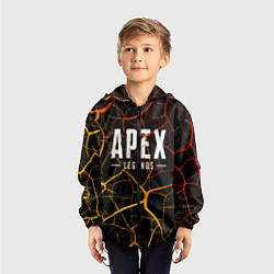 Ветровка с капюшоном детская Apex Legends, цвет: 3D-черный — фото 2