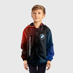 Ветровка с капюшоном детская BMW БМВ, цвет: 3D-черный — фото 2