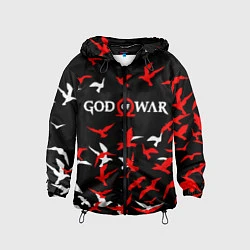 Ветровка с капюшоном детская GOD OF WAR, цвет: 3D-черный