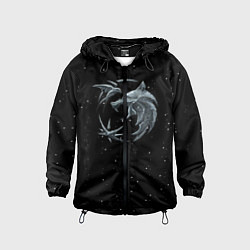 Ветровка с капюшоном детская Ведьмак Зима, цвет: 3D-черный