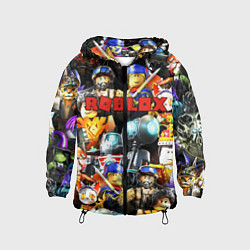 Ветровка с капюшоном детская ROBLOX, цвет: 3D-черный